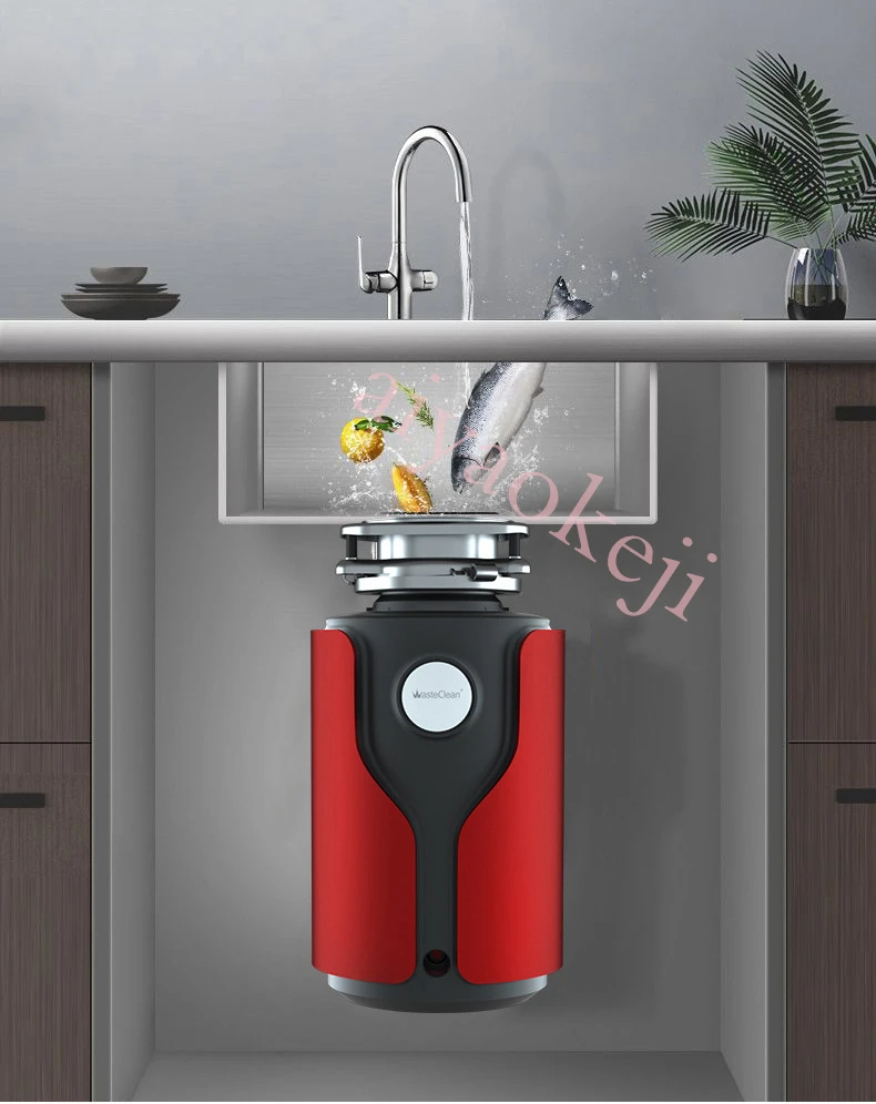 Description Picture 2 of itemHousehold Garbage Disposal Crusher Kitchen Food Waste Disposer Remote Control Food Residue Grinder