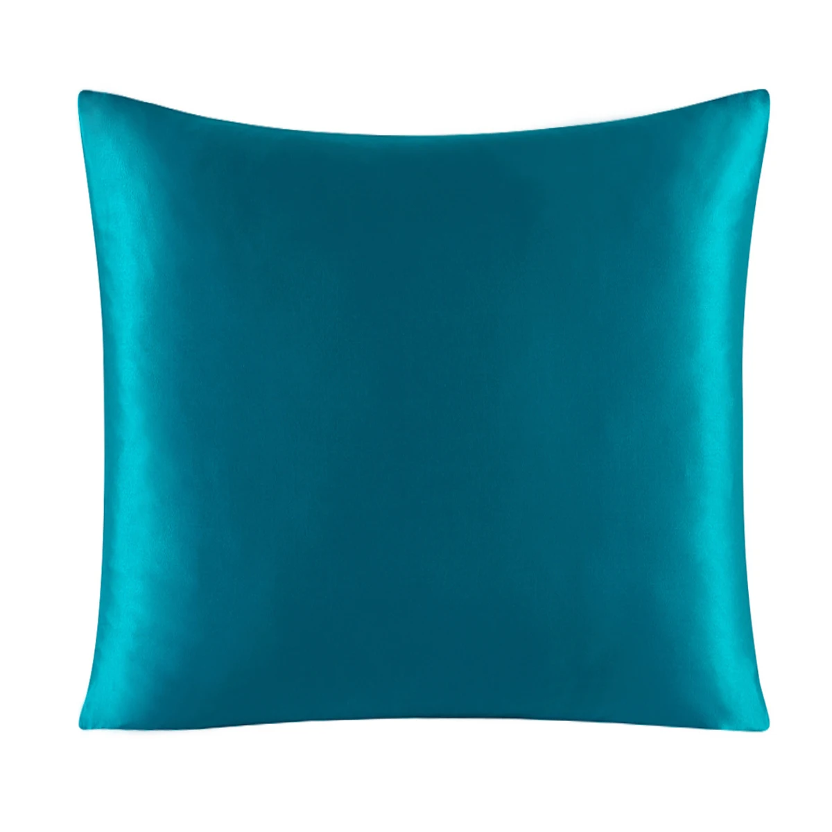 Luxurious Pure Silk Pillowcase with Zipper - Solid Multicolor, Various Sizes