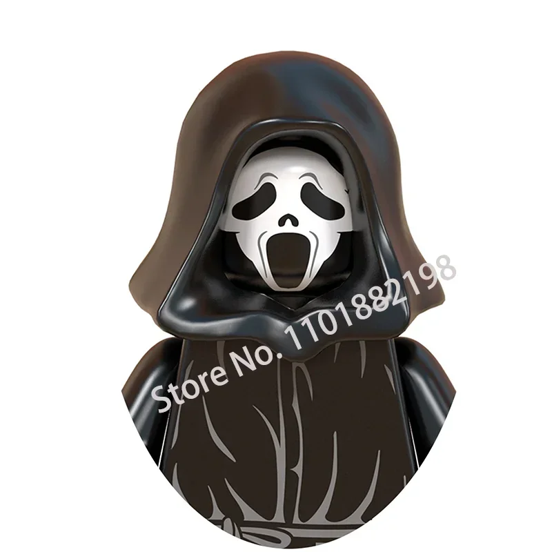 thumbnail image 1 of Halloween Horror Movie Series Building Blocks The Shining Silent Hill Bricks Jack Pyramid Head Action Figures Toys, 1 of 5