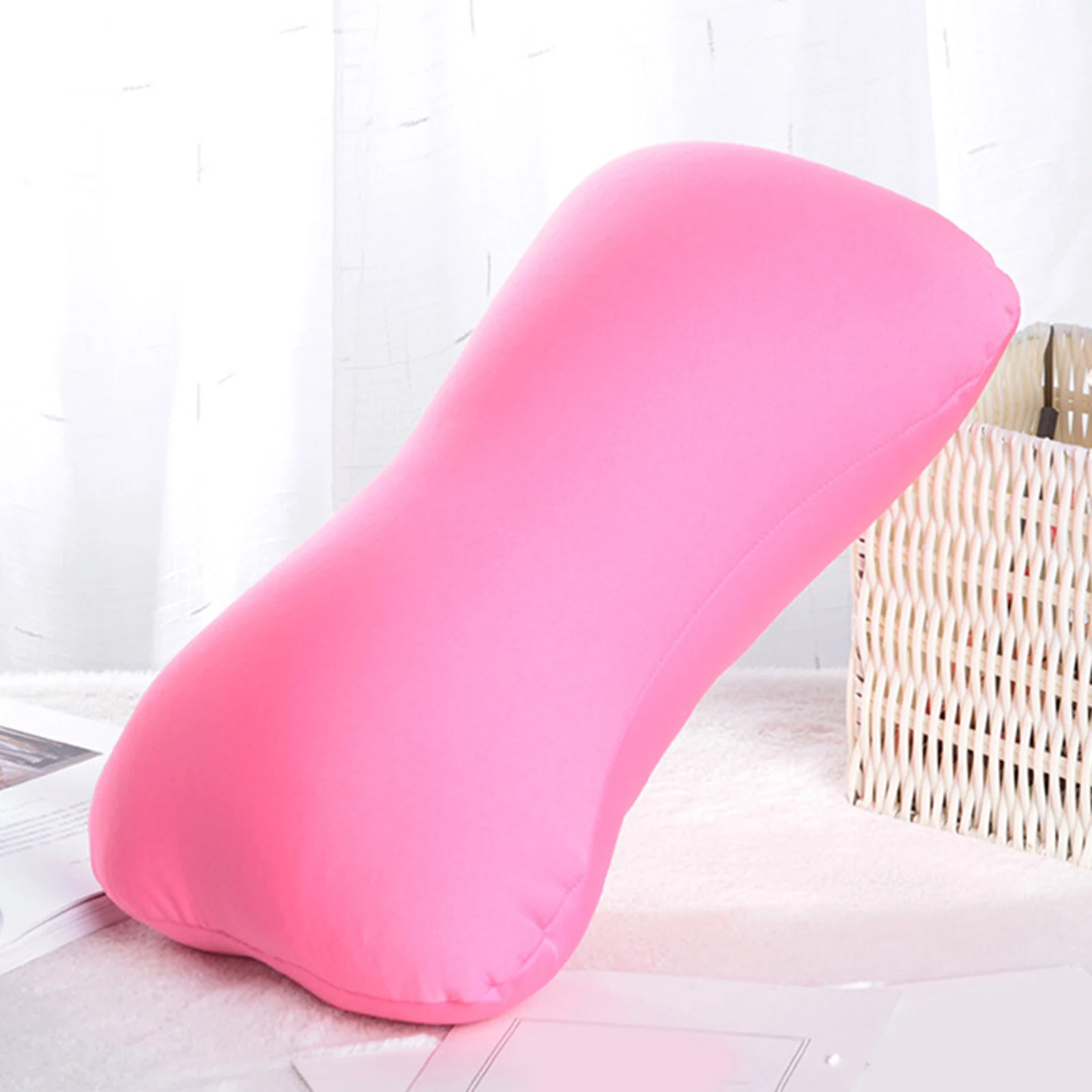 Microbead Foam Neck Pillow Waist Back Head Support Sleep Pillow for Sleeping Travelling Nap Pillows Sofa Bed Decoration 38x20cm 4