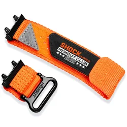 HEMSUT Nylon Sports Watch Band - Fashionable & Soft Replacement Wrist Strap - T - rex3 (HTR142ORG)
