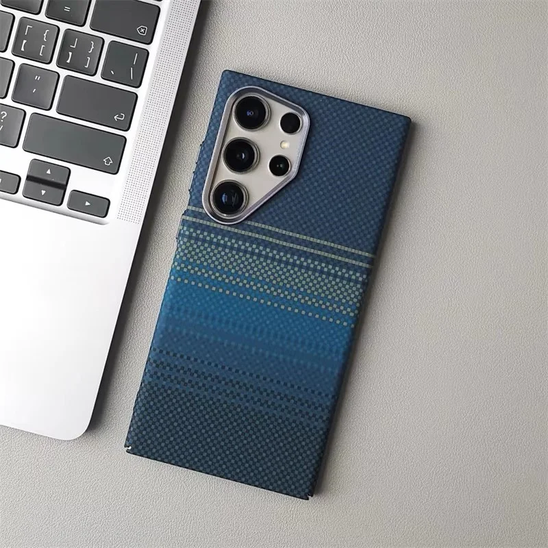 MagSafe-Compatible Carbon Fiber Wireless Charging Case with Alloy Lens Cover