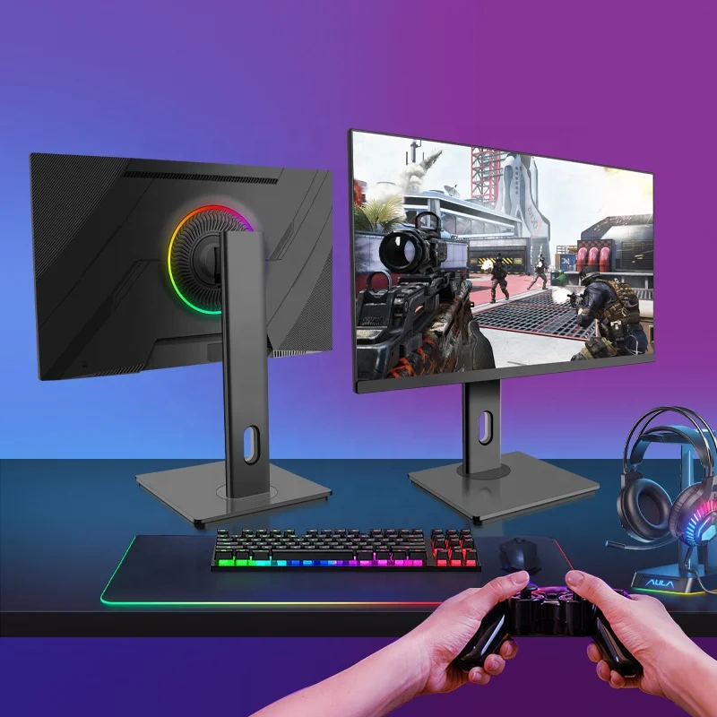 24 Inch IPS LCD Monitor 1080P 1920X1080 Resolution 75Hz Refresh Rate DP DVI Office Gaming Desktop PC image 2