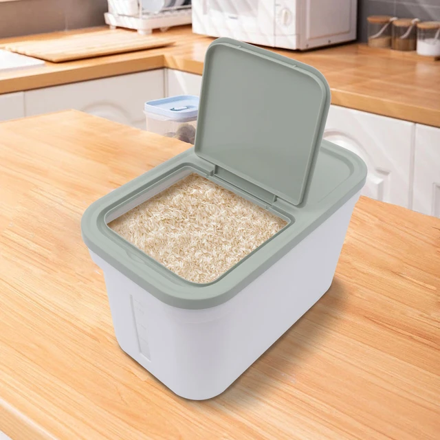 10kg Rice Storage Container Box Flour  Kitchen Organizer Storage Container  - 10kg - Aliexpress