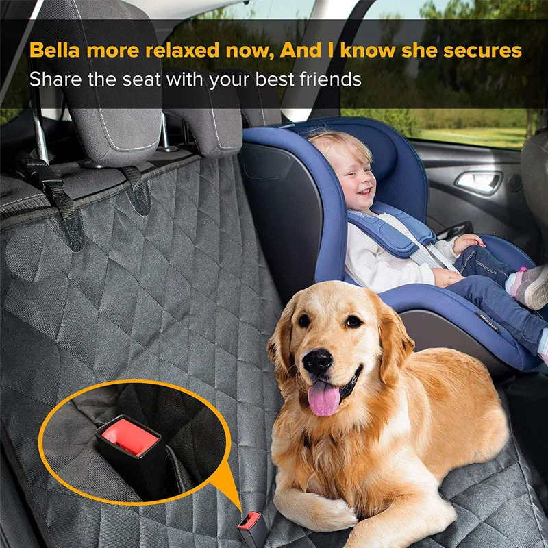 Dog Car Seat Cover Waterproof Foldable Pet Dog Travel Mat 3 in 1 Convertible Dog Car Seat Cover Camping Mat Waterproof Nonslip