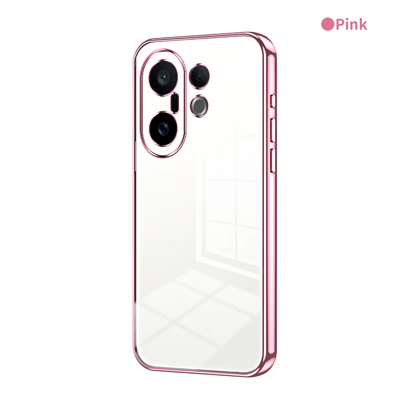 Fashion Electroplating Transparent Silicone TPU Shockproof Case