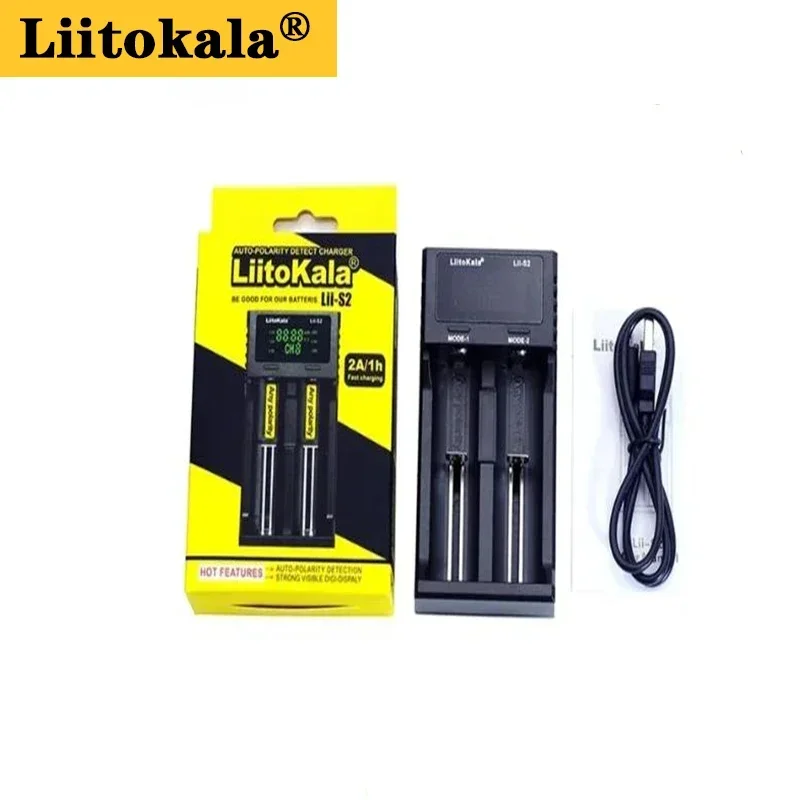 AA AAA LiitoKala 배터리 Lii-S4 Lii-S1 Lii-S2, 18650 배터리 충전기 슬롯, 자동 극성 감지 26650 21700, S6 S8 3.7V