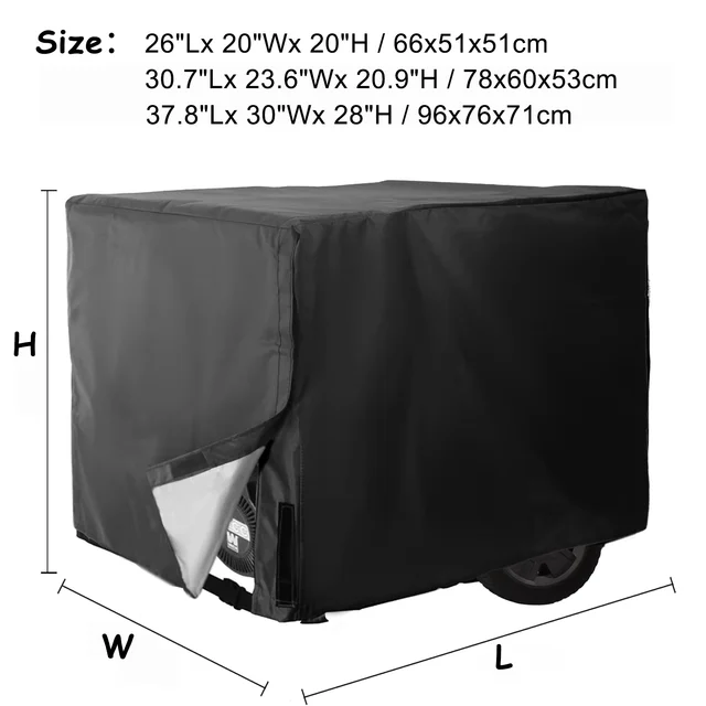 32x24x24 Generator Cover All-Weather UV Resistant for 5000-10000W 5