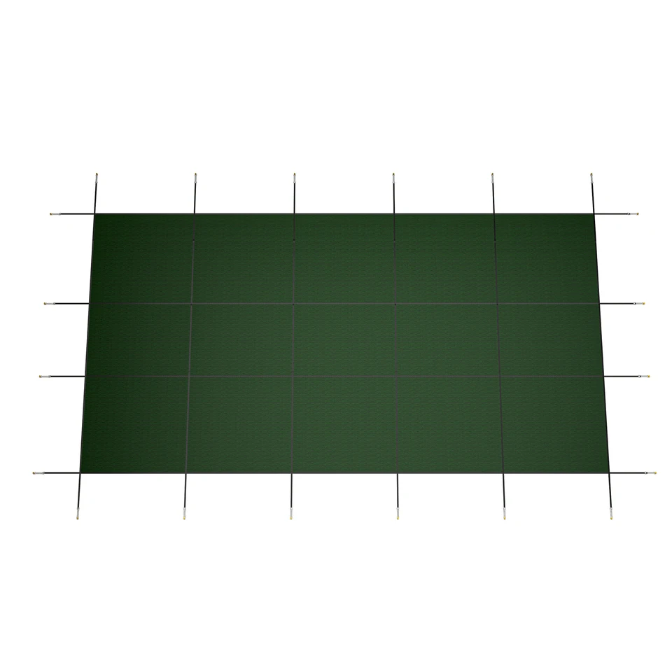 Inground Swimming Pool Safety Cover Green Mesh