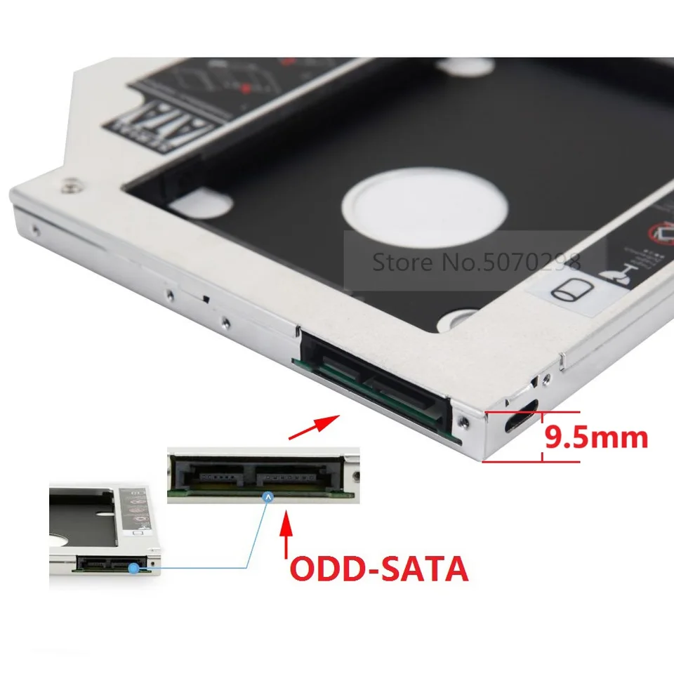 2nd HDD SSD Hard Drive Optical Caddy Frame Tray for Fujitsu
