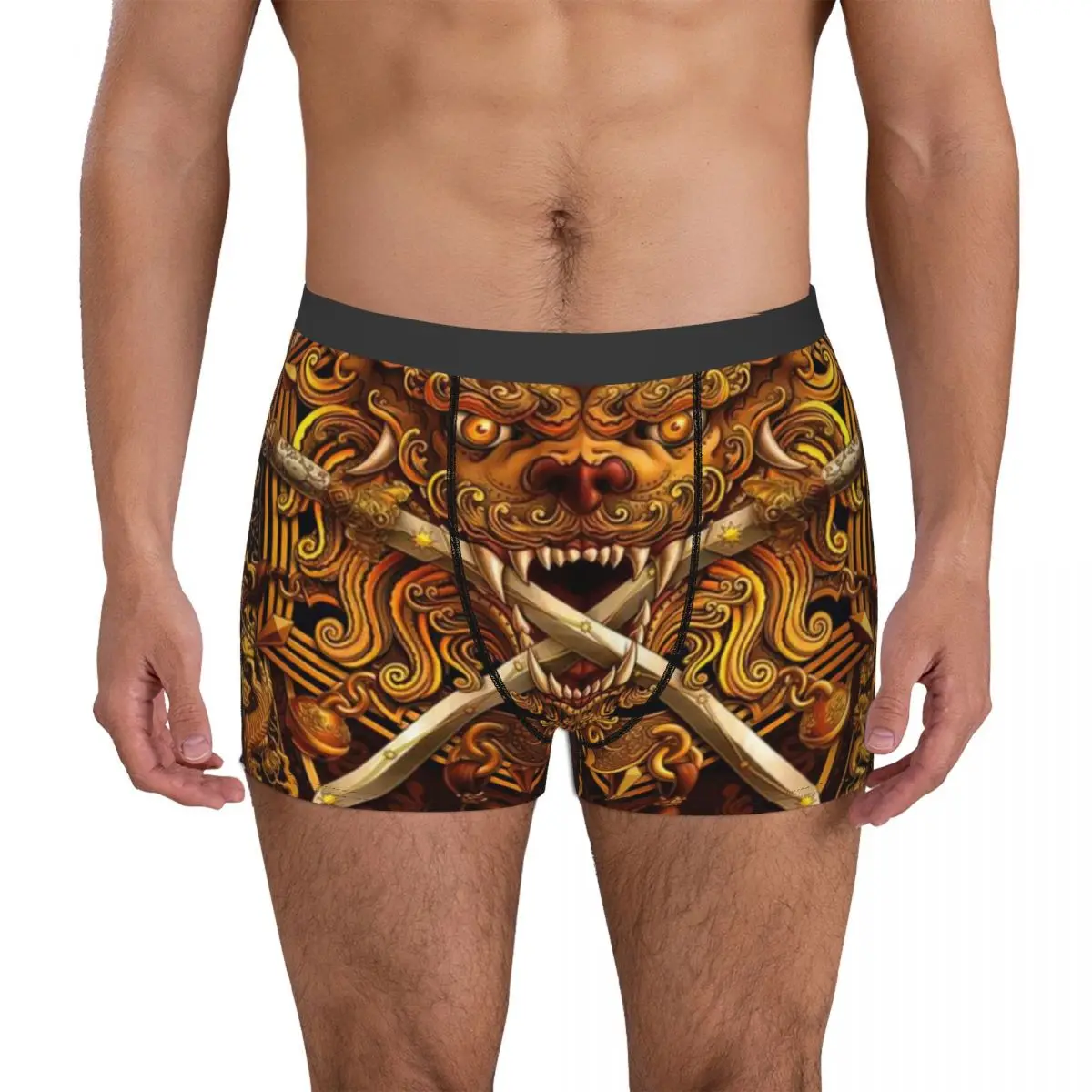 Goth Oni, Japanese Demon Underpants Cotton Panties Men's Underwear Ventilate Shorts