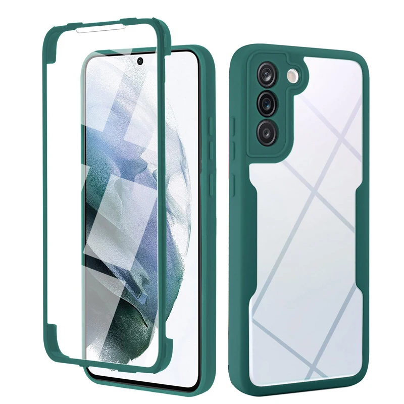 360 Full Coverage Transparent Phone Case with Front and Back Protection