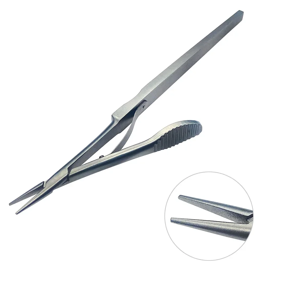 

Stainless Steel Needle Holder 132mm Ophthalmic Microsurgical Dental Instruments Holding Tool