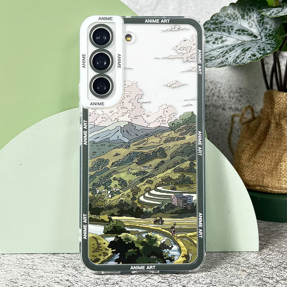 Case For Samsung Galaxy A13 A14 A22 A31 A32 A33 A50 A54 A52 A53 A72 A73 Soft Cover Anime Art Landscape- Sd4c311bbbe124e3ab8bc3659e8d3f642K