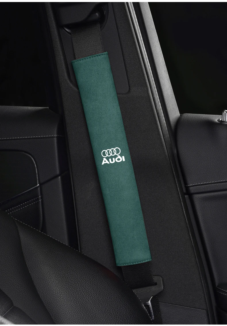 Conjunto de protección de hombro para cinturón de seguridad de coche, accesorios interiores para Audi Sline Q3 A3 A1 A4 