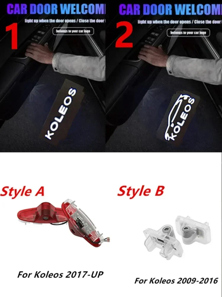 

2PCS for Renault LED Car Door Lights Logo Projector Light for Renault Magane Koleos Laguna Latitude Talisman Renault Samsung