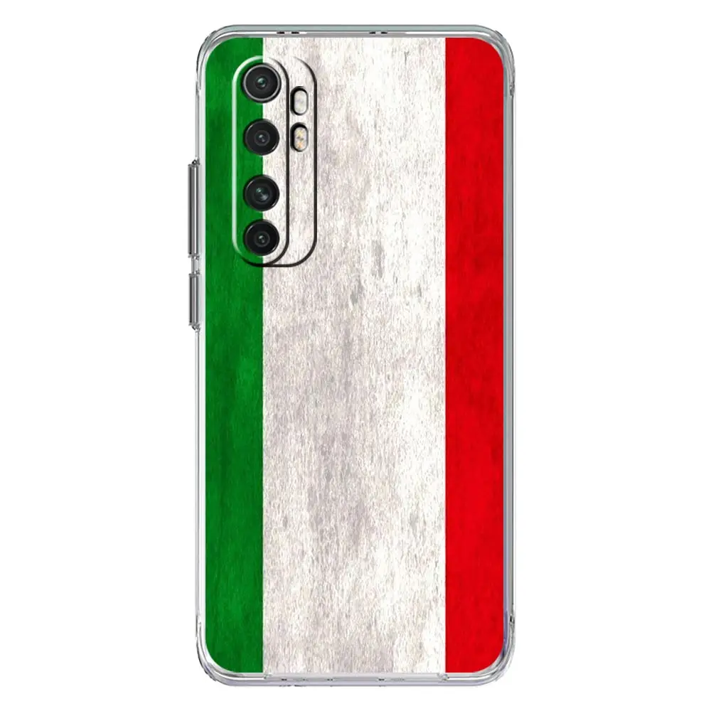 Italian Flag Clear Phone Case Cover