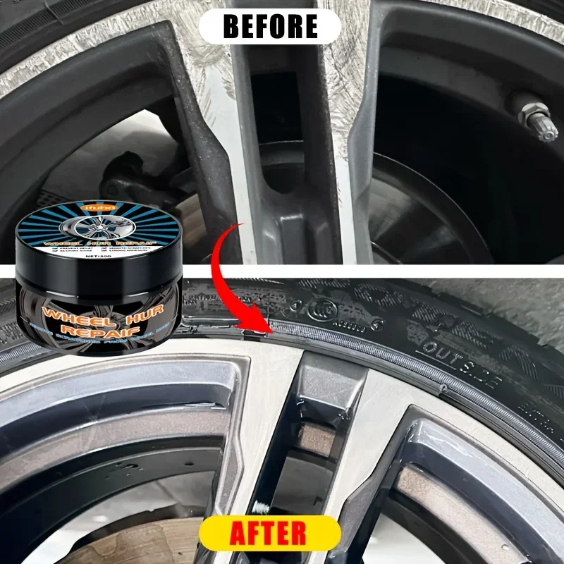 Wheel Hub Scratch Repair & Polishing Paste-Oxidation, Scratch & Swirl Remover Enhances Shine, Protects Hubs-Easy Application