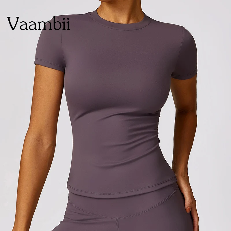 

Training Shirt Short Sleeve Sweat Shirts For Women Casual Running Top Gym Shirt Fitness Yoga Top Sport T-Shirt Solid Yoga Top