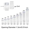 6pcs Mini Glass Bottle with Aluminum Cap 5ml 10ml 15ml 20ml 25ml 30ml Glass Test Tube Jars Message Vials Decoration Containers 2