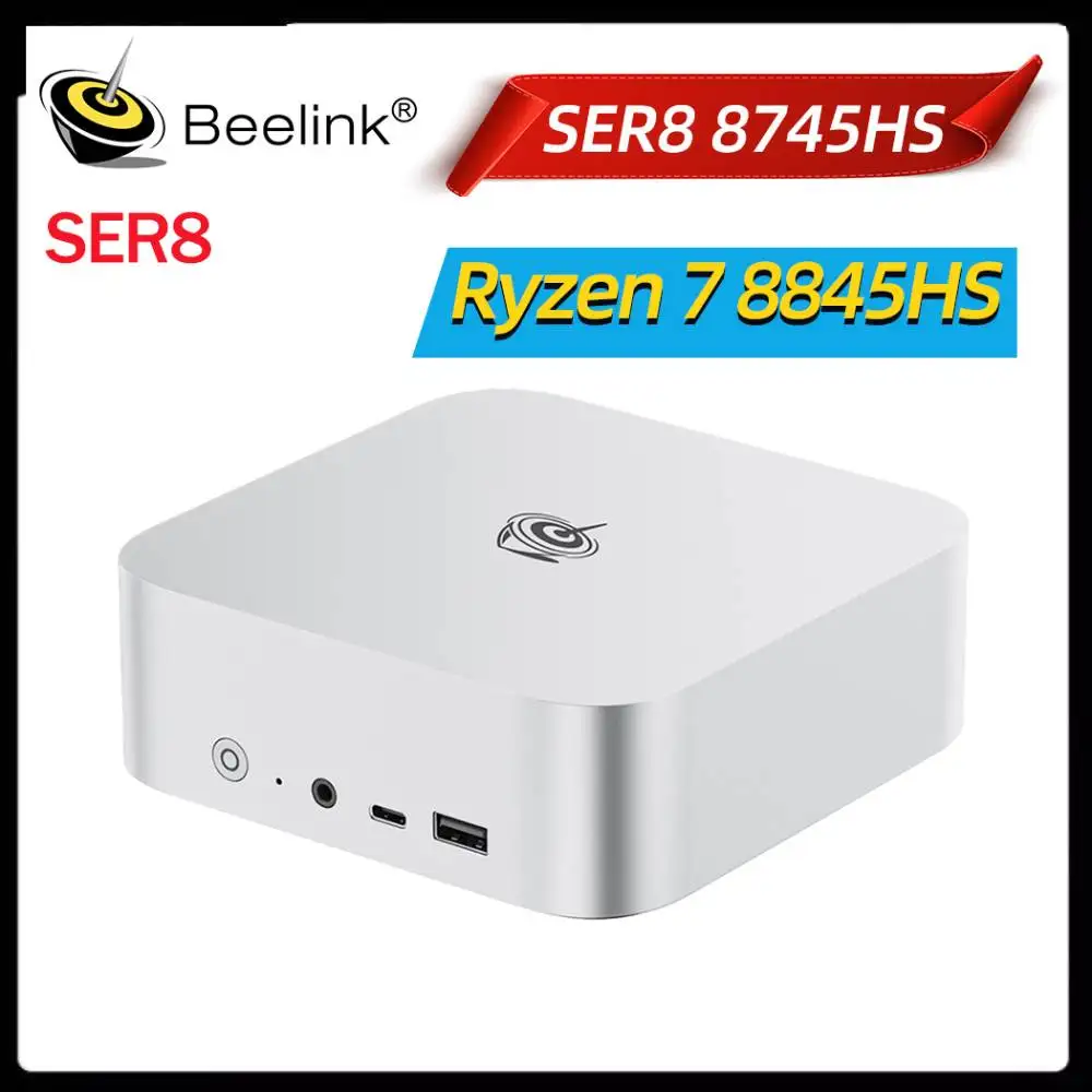 Beelink SER8 ミニPC、AMD Ryzen 7 8845HS Beelink | Beelink SER8 AMD Ryzen™ 7 8845HS MINI PC 8C/16T