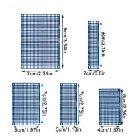 5/10PCS PCB Board Prototype Board Blue Double Side Circuit Boards 2x8cm 3x7cm 4x6cm 5x7cm 7x9cm DIY Electronic Kit Free Shipping - Image 3