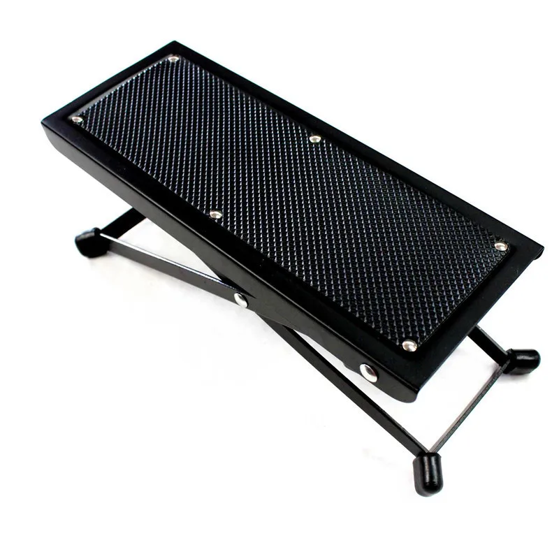 

Foldable Metal Guitar Footstool Guitar Foot Rest Holder with Adjustable Multi Height Foot Stand for Classical Electric Guitar
