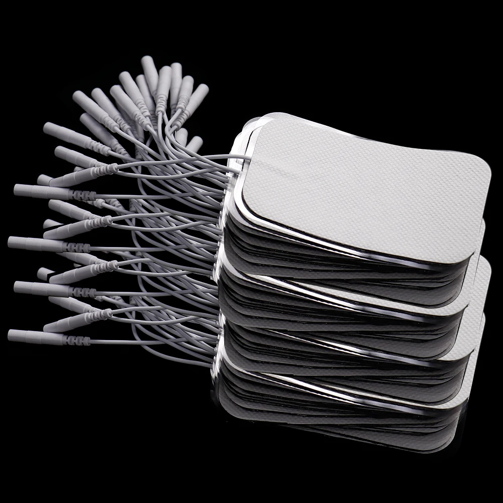 Muscle Stimulator Electrode Pads 10/20Pcs EMS Compex Muscle Stimulator Physiotherapy Acupuncture Patche Conductive Gel Tens Machines Pulse Massage
