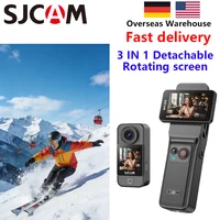 SJCAM C400 4K Pocket Camcorder with Stabilization, WiFi for Travel Vlogging & Family Handheld Recording Touch Screen Live Stream