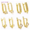 18K Gold Plated Brass Anti-Allergy Earring Hooks Clasps Shvenzy Ear Wire Earring Hook For DIY Earring Jewelry Making Fittings 1