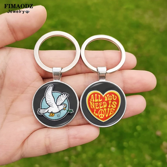 Pursue Peace Keychain- Pursue Peace -with name and a date of