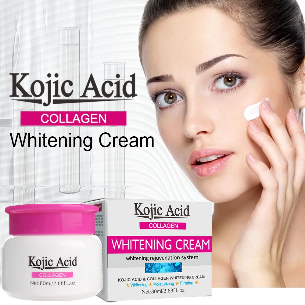 

Kojic Acid Collagen Face Cream Remove Dark Spots Face Care Moisturizing Anti-Aging Firming Whitening Cream