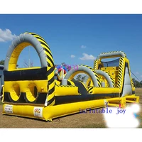 15x3m team work game inflatable obstacle course,giant commercial inflatable obstacle course rush race game bouncy slide 1