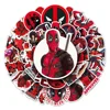 50pcs The Avengers Deadpool Cartoon Stickers Cool Super Hero Anime Decals DIY Phone Laptop Skateboard Sticker Decor Toys 2