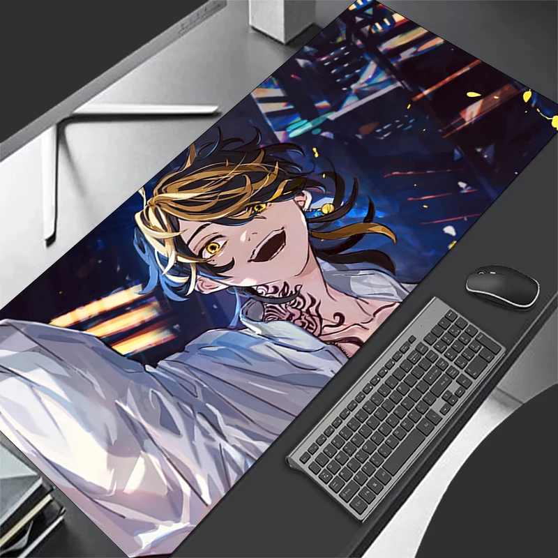

Japanese Anime Tokyo Revengers Mousepad Keyboard Custom Game Rubber Desktop Mouse Pad Laptop Office Rubber Table Mat Soft Carpet