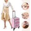 Rolling Makeup Manicure Storage Case Stylish Organizer for Studio or Travelling Nail Technician Artists Cosmetologist Stylist 3