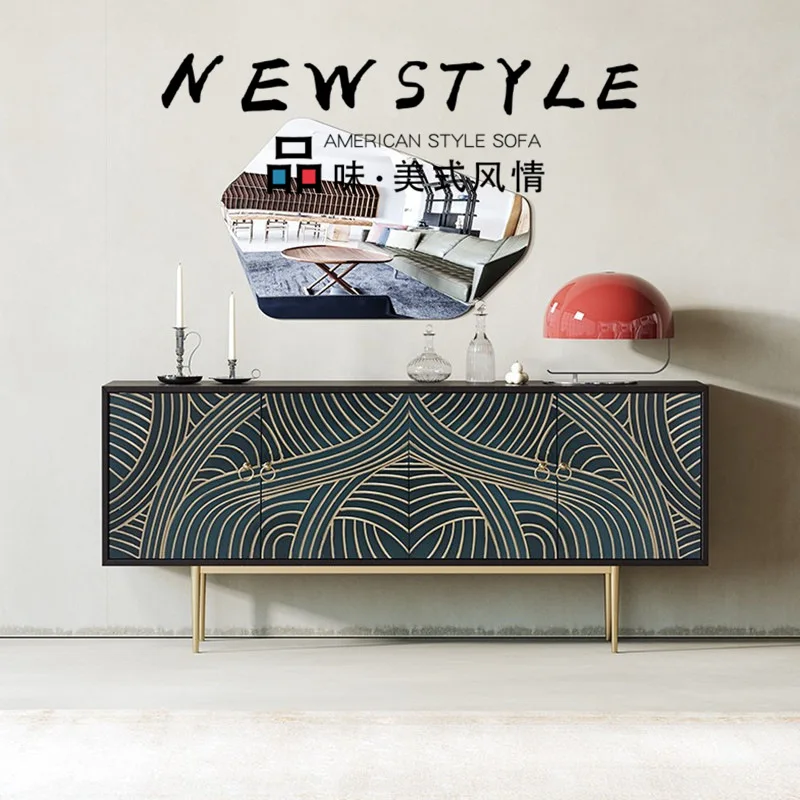 

Meal side cabinet Modern simple porch cabinet Small family living room TV cabinet Tea table combination package