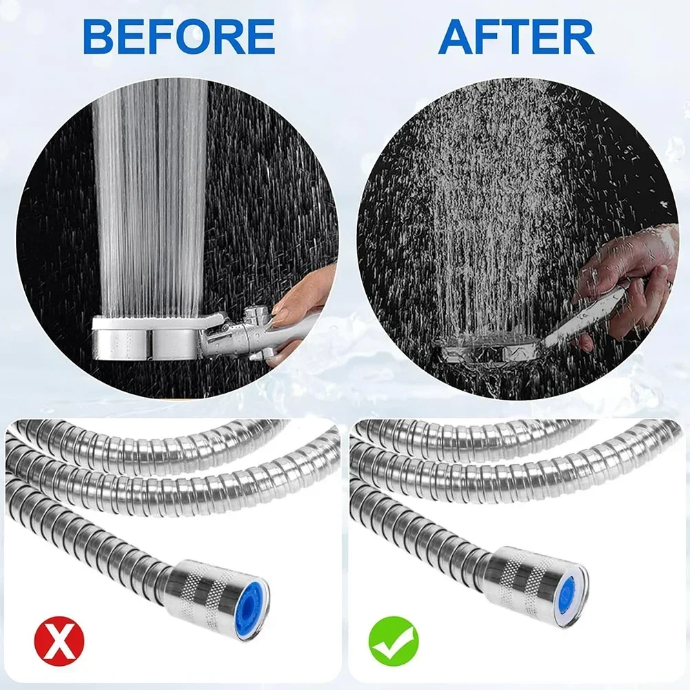 4pcs Bathroom Shower Head Water Flow Restrictor Reducer Limiter Saver Adapter Set Water Saving Bathroom Fixtures