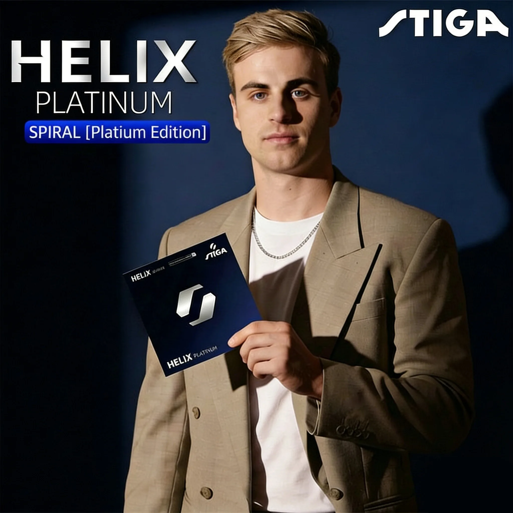 2026 새로운 전문가용 오리지널 STIGA 탁구 러버 독일산 스파이럴 헬릭스 플래티넘 러버 핑퐁 HELIX PLATINUM