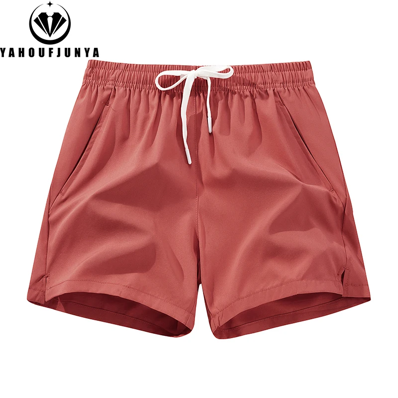 2024 남성 여름 야외 스포츠 피트니스 빠른 건조 반바지, 아이스 실크, 느슨한 통기성 조거, 탄성 스트레이트 짧은 바지