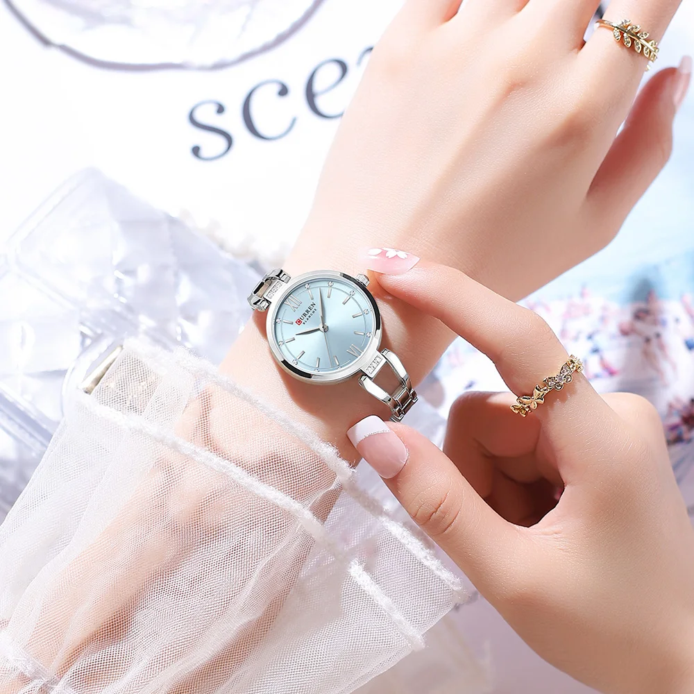Curren 9092 Women Watch Shining Elegant Luxury Waterproof Quartz WristWatch Birthday Gifts For Women 4