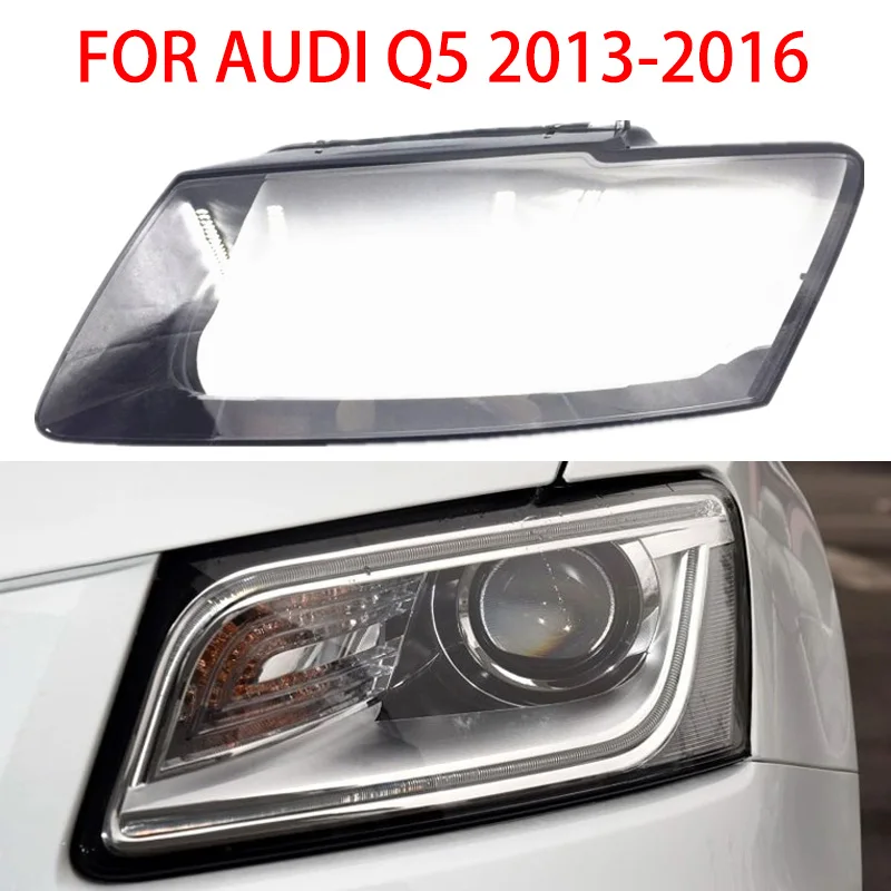 

For Audi Q5 SQ5 2013-2016 Headlight Lampshade Transparent Headlight Lens Lampshade Cover Lens Light Protection Protection Cover