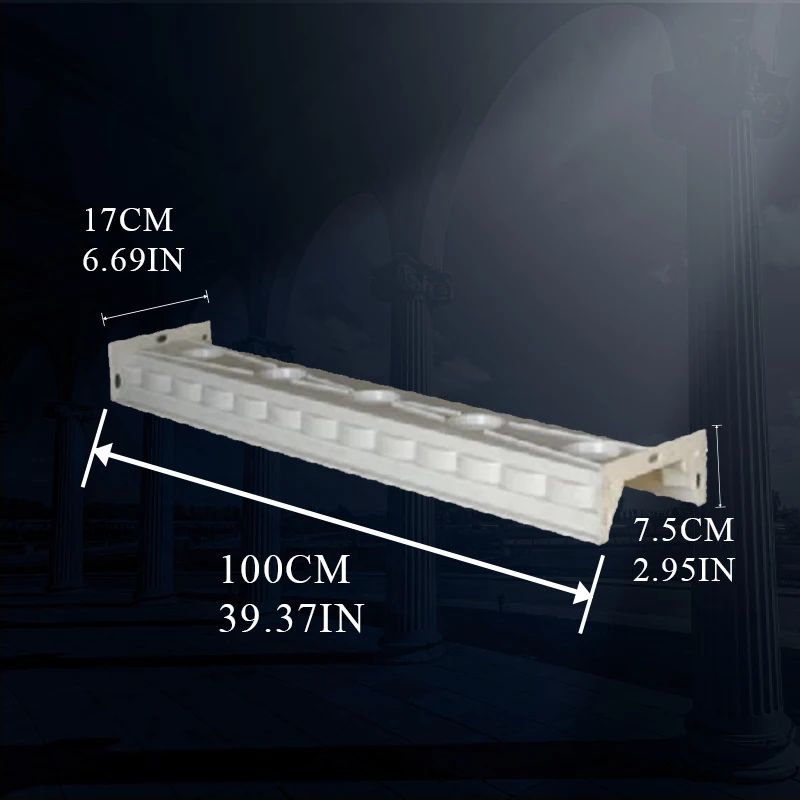 Precast Arch Shape Concrete Balustrade Rail Base Beam Mold for Sale