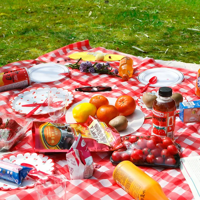 1Pc Piros, Fehér Kockás Terítő 137X274Cm Műanyag Eldobható Téglalap Asztal Borító A Születésnapi Party Piknik Dekorációhoz - Image 4