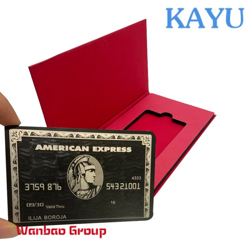 

Custom NEW RFID Metal Card Contactless Card NFC Business Card Metal with Gift Box