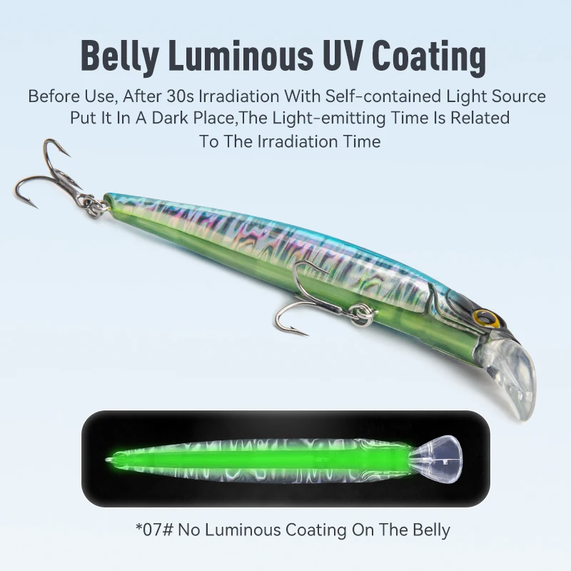 Leurre minnow coulant Kingdom 60-105mm vibration pour brochet sandre - Appât jerkbait pêche longue distance