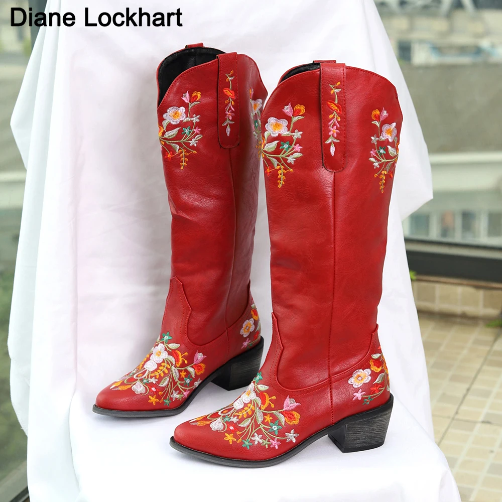 Cowboy Boots Westernstiefel Blumen Cowboy Stiefel