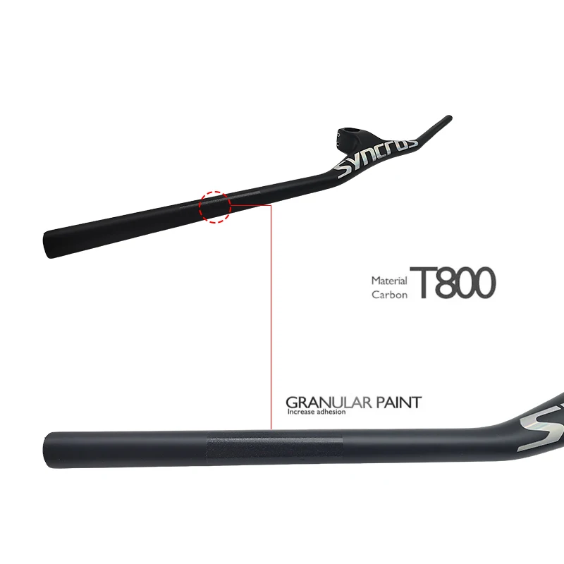 Bicycle Accessories Bicycle Handlebar SYNCROS FRASER IC SL-17 Degree MTB/Mountain Carbon Fiber Integrated with Mount Stand