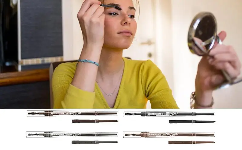 

Eyebrow Pen Water Proof Long Lasting Interchangeable Tip With Brow Razor Gift Anti-Smudge Eye Brow Makeup For Girls and Women
