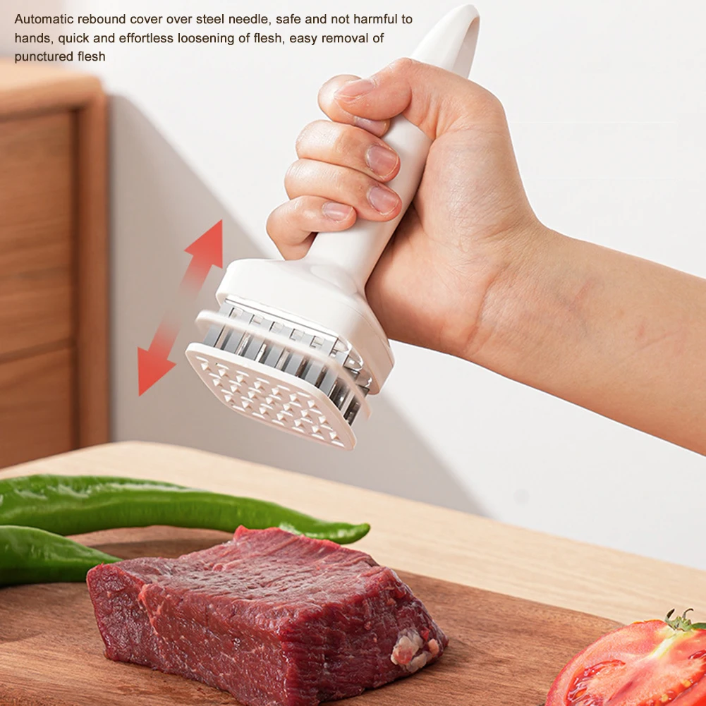 Stainless Steel Meat Tenderizer Needle Tool - Kitchen Meat Floss Needle For Steak, Pork & Poultry